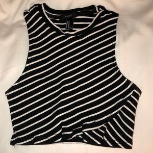 Forever 21 striped crop top